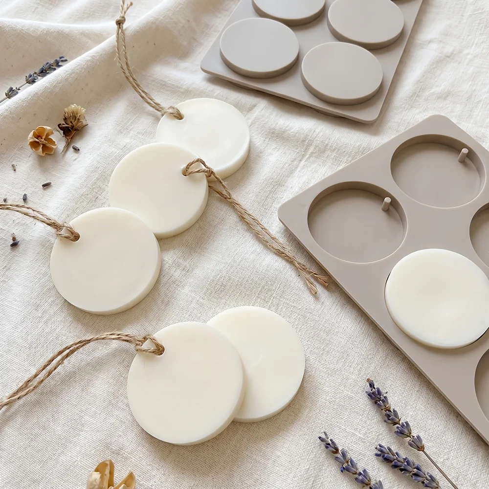 Soap Making Instructions - 1Pc 6-Cavity Round Tag Silicone Mold,