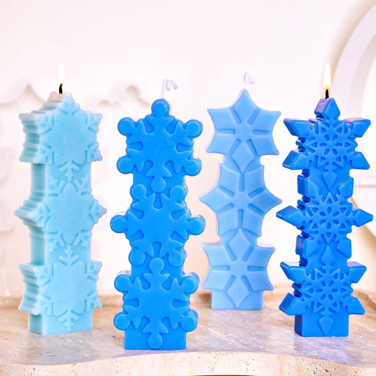 Christmas Snowflake Candle Mol - Soap Making Gifts ulasan dan harga