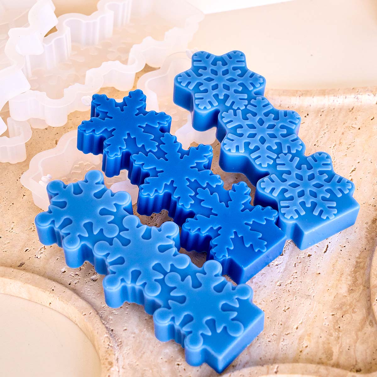Christmas Snowflake Candle Mol - Soap Making Gifts ulasan dan harga