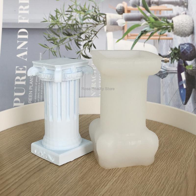 3D Roman Column Candle Silicon - Soap Making Gifts ulasan dan harga