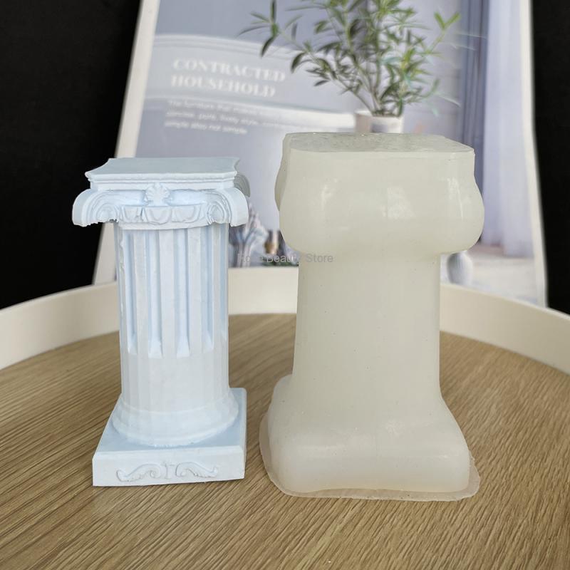 3D Roman Column Candle Silicon - Soap Making Gifts ulasan dan harga