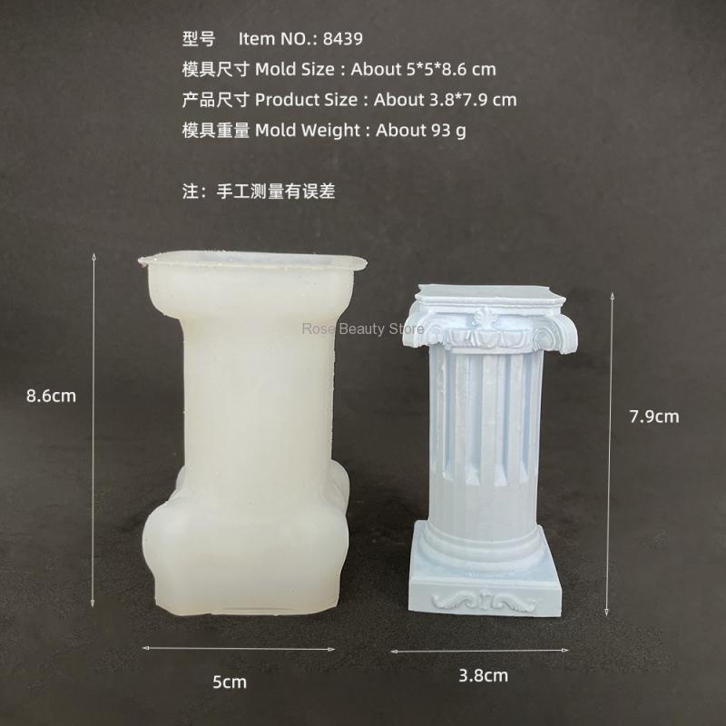 3D Roman Column Candle Silicon - Soap Making Gifts ulasan dan harga