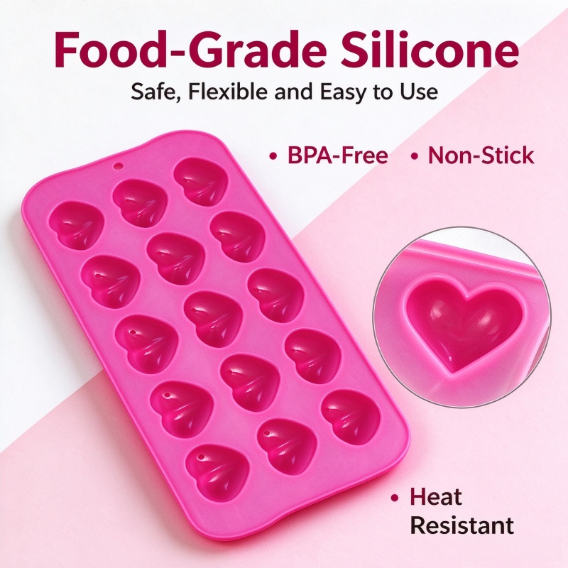 3D Love Heart Silicone Mold Fo - Soap Making Ins ulasan dan harga