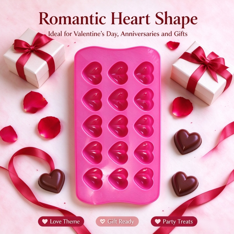 3D Love Heart Silicone Mold Fo - Soap Making Ins ulasan dan harga