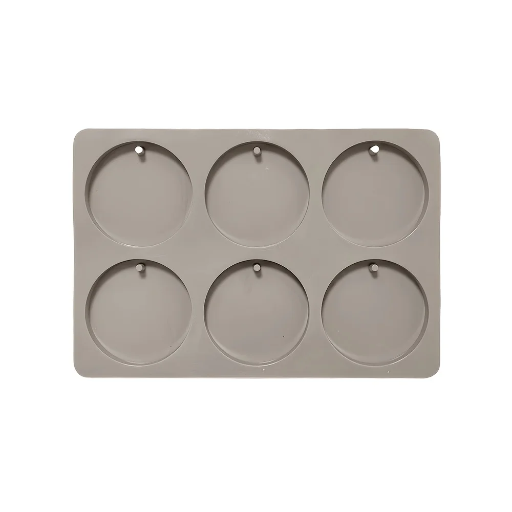 1Pc 6-Cavity Round Tag Silicon - Soap Making Instructions ulasan dan harga