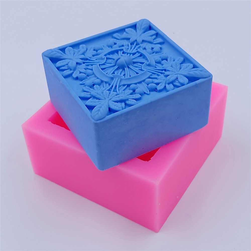 Square Design Soap Molds Flowe - Soap Making Instructions ulasan dan harga