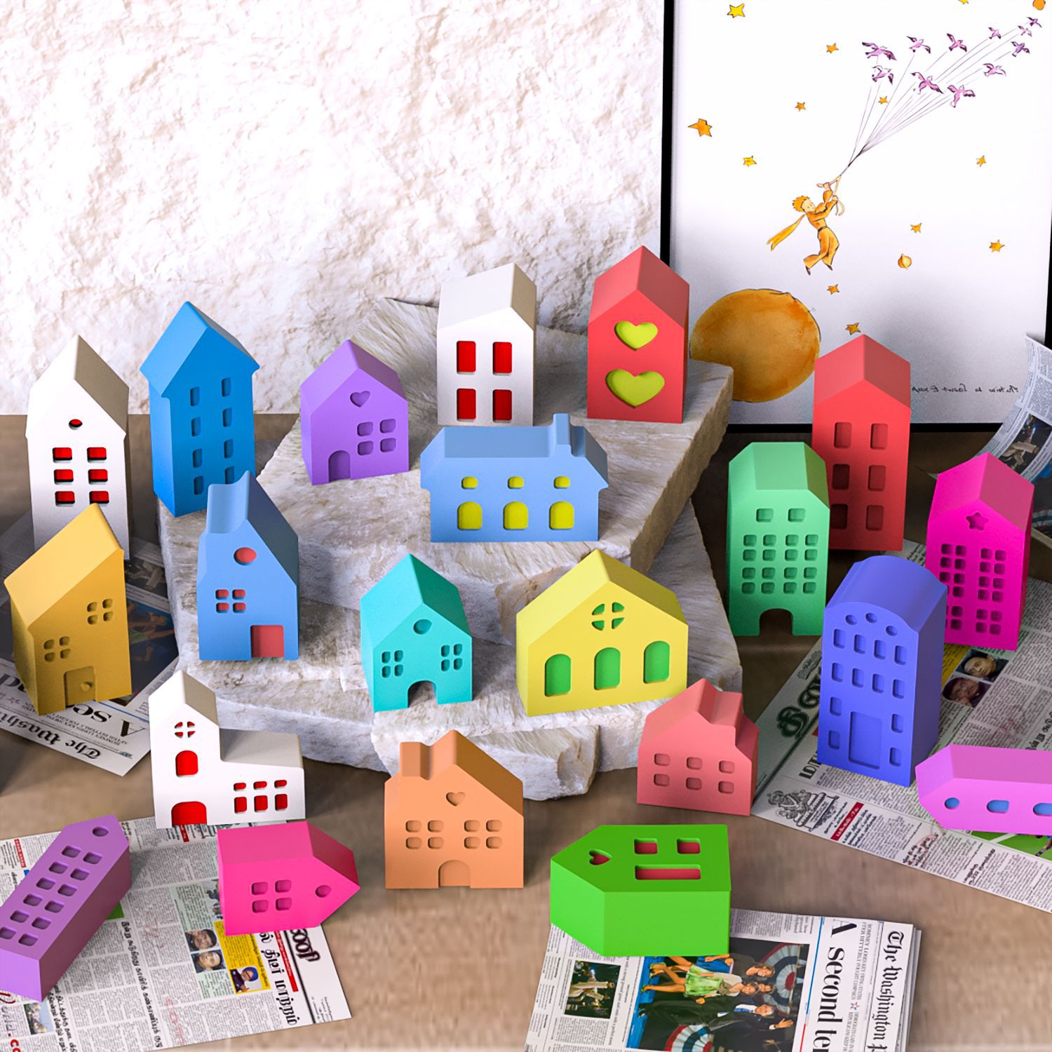 Multi-House Ornament Silicone  - Soap Making Gifts ulasan dan harga